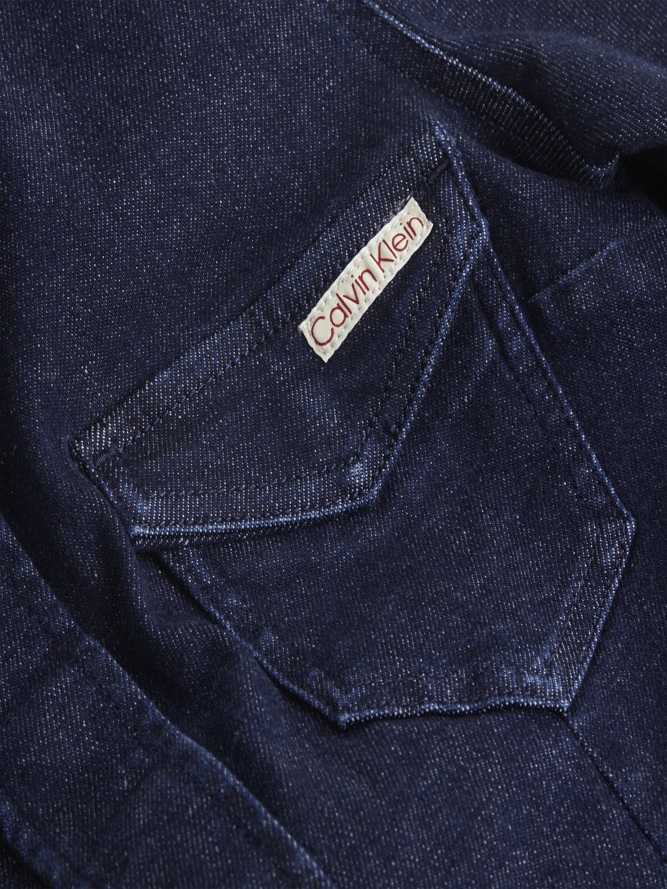 Calvin Klein Jeans Jeanskleid »DARTED LEAN SHIRT DENIM DRESS« Brusttaschen mit Logostickerei