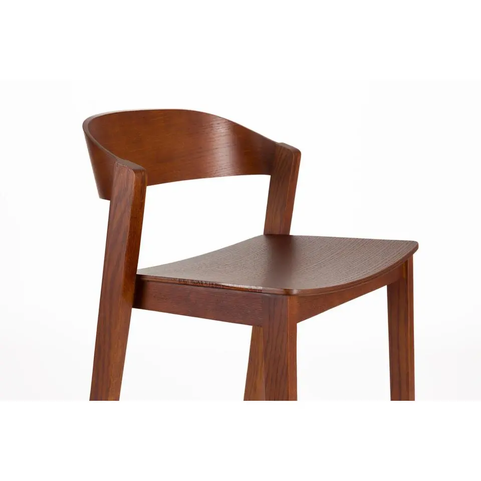 Housecraft Living Wooz Barkruk 65 cm Eikenhout Walnoot bruin