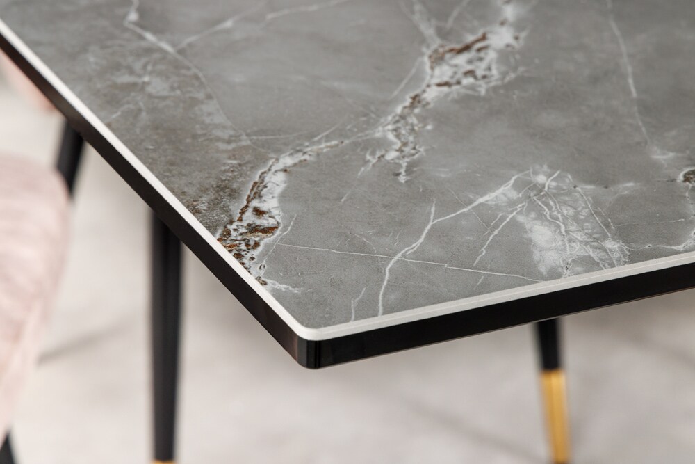 riess-ambiente Esstisch MARVELOUS - 180-220-260cm weiß Marmor Keramik made in Italy Ausziebar