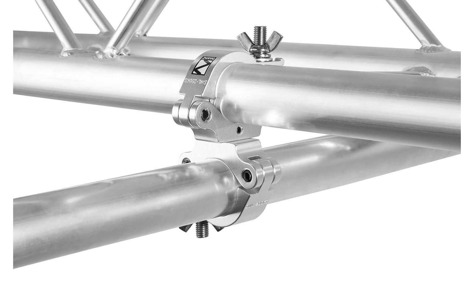Clamp BC50-200D 48-51 mm SilberAluminium-Klemme mit Schwenkkupplung