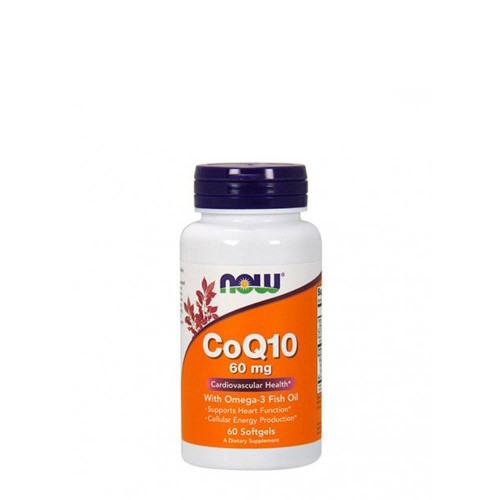 Now Coenzima CoQ10 60mg 60 cápsulas