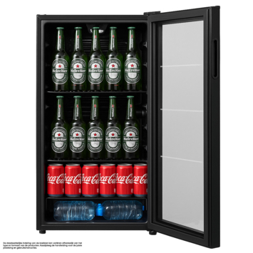 Salora drankkoelkast BCT935B 47, 4 x 44, 7 x 83,1 cm zwart