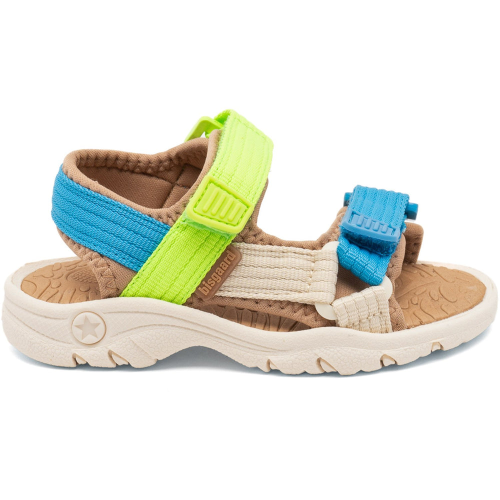 Køb Bisgaard Bright Blue/Green Nico Sandal