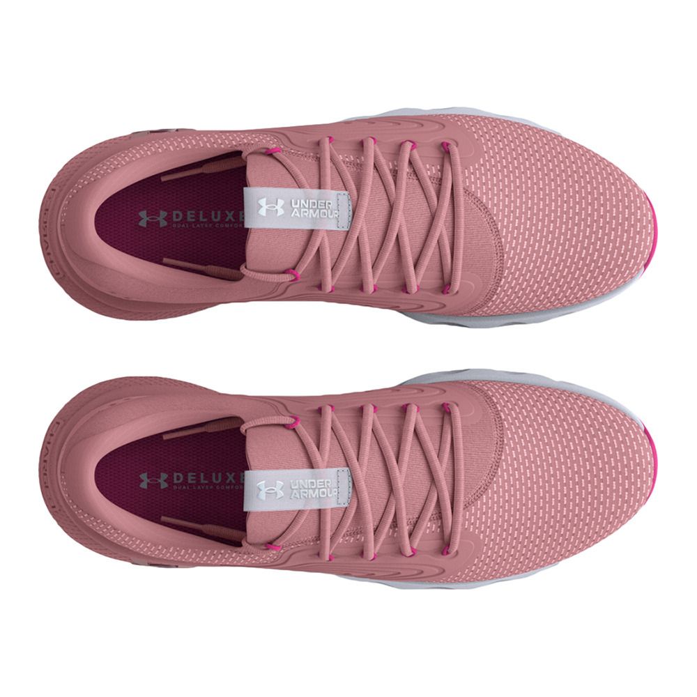Under Armour UA CHARGED VANTAGE 2 - Chaussures running Femme pink elixir/pink elixir/downpour gray