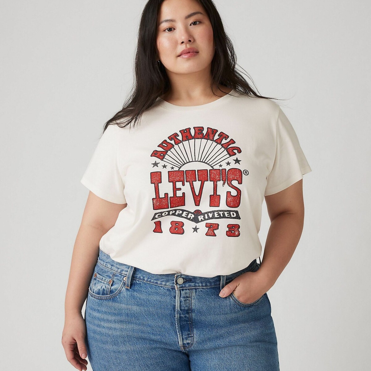 LEVI'S PLUS<br>Camiseta de manga curta com estampa