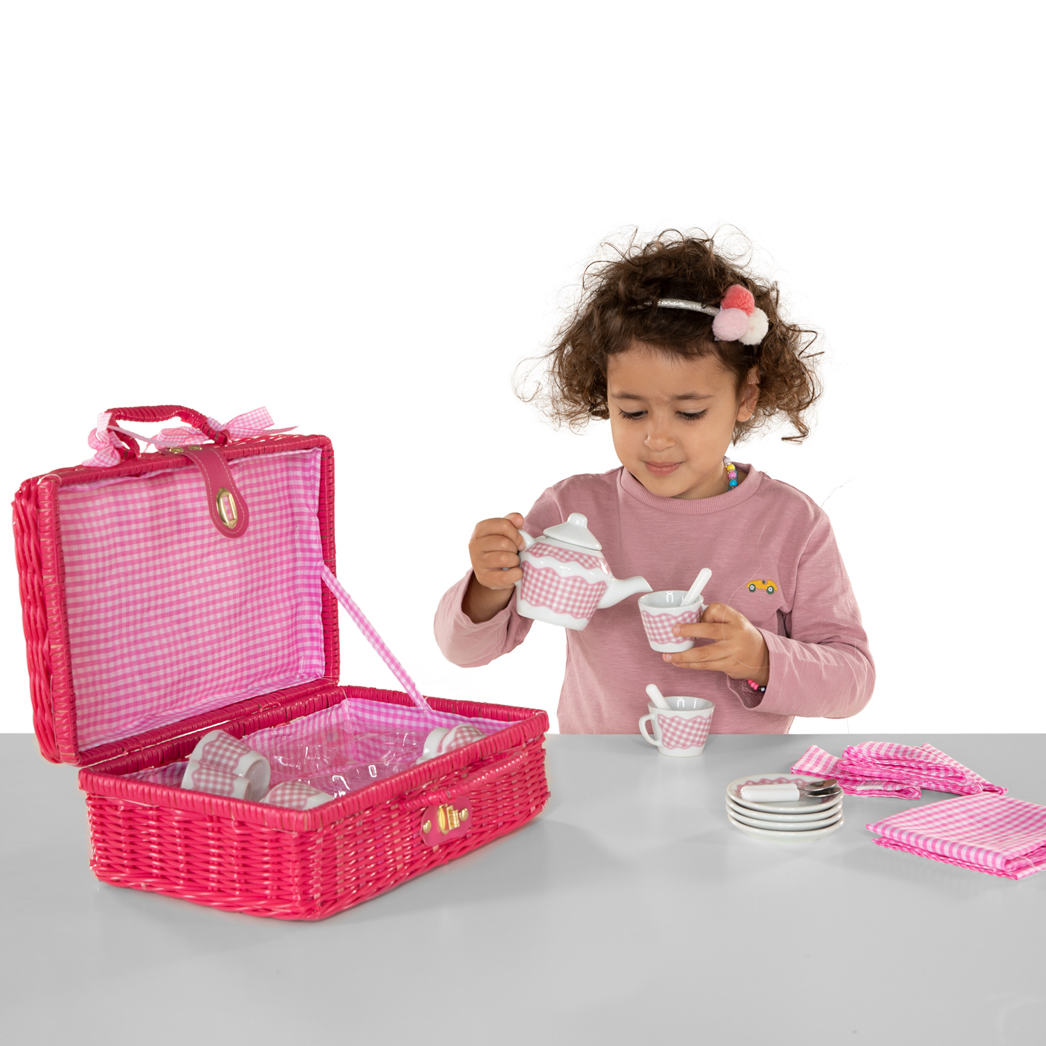 Tidlo Picnickset in Roze Koffer