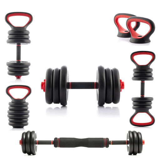 Conjunto de pesos ajustáveis Sixfit Innovagoods 6 em 1 com guia de exercícios