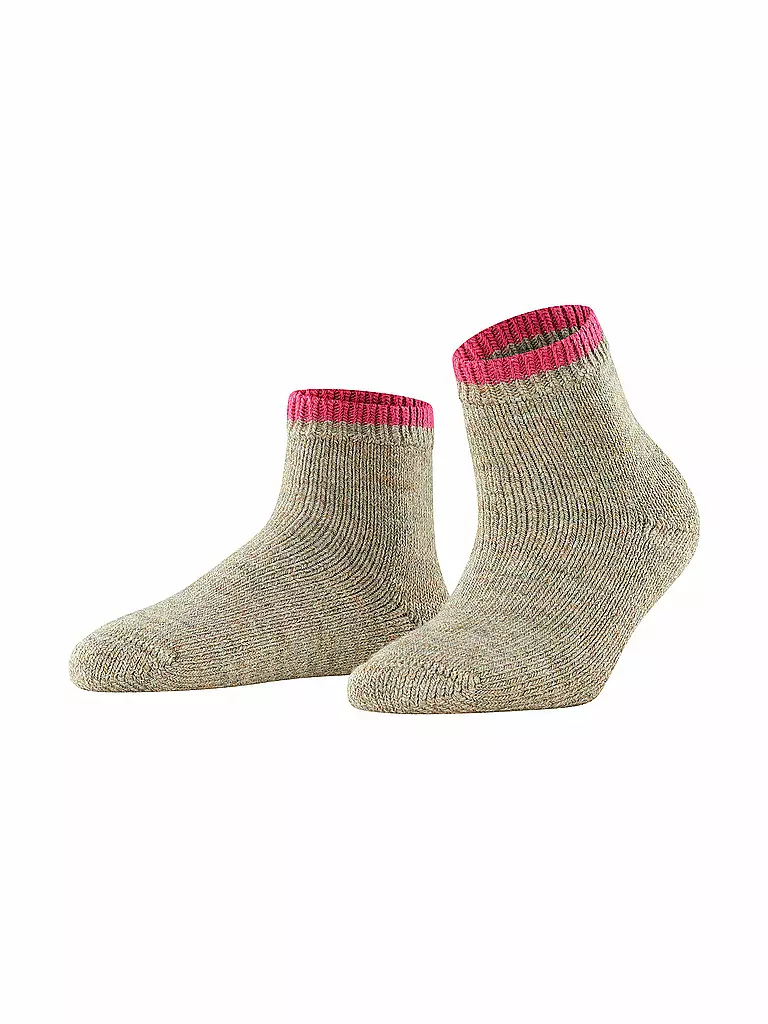 FALKE Socken Cosy Plush nut mel. hellgrau