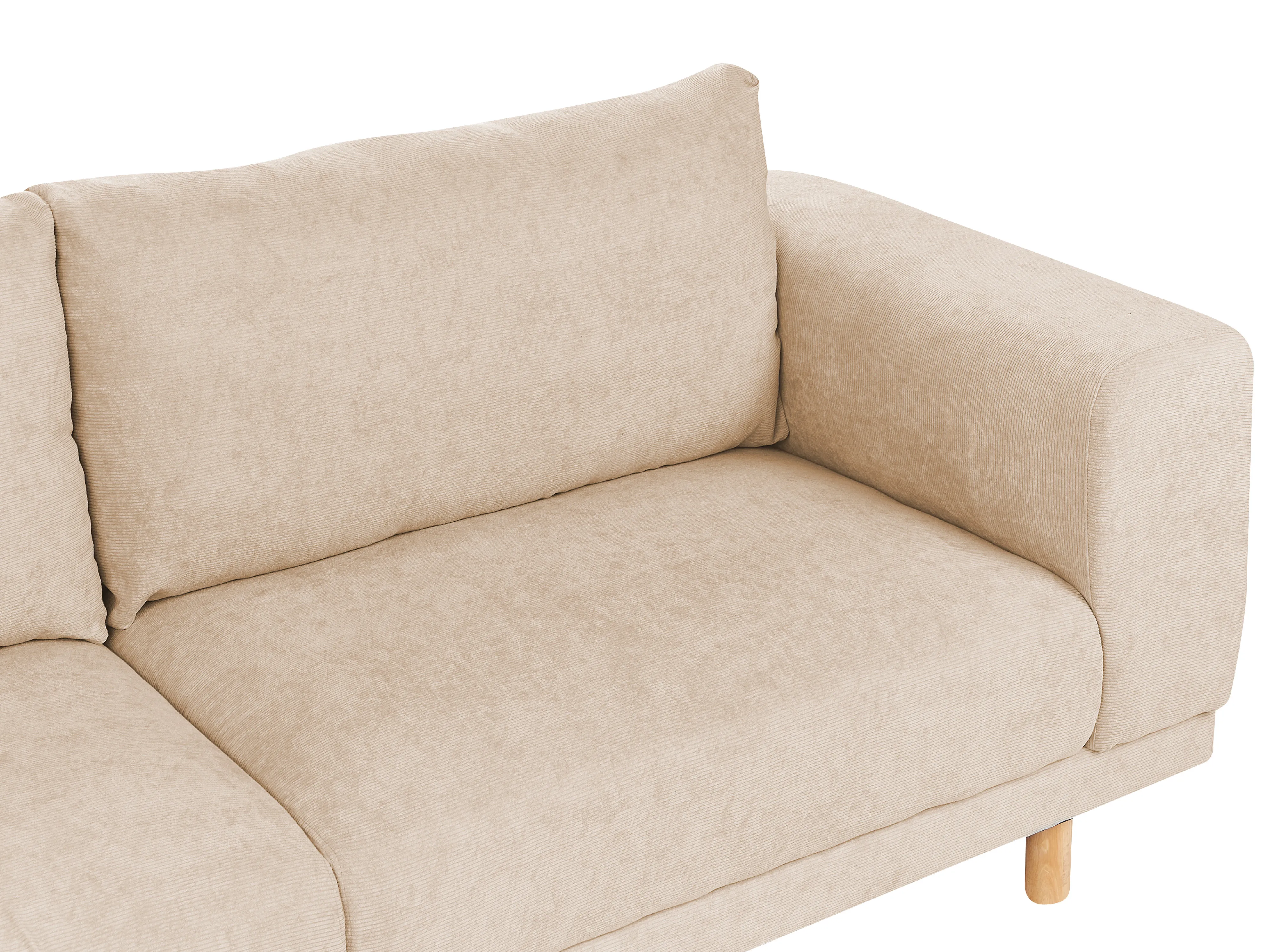 Bank 3-zits NIVALA Corduroy Beige