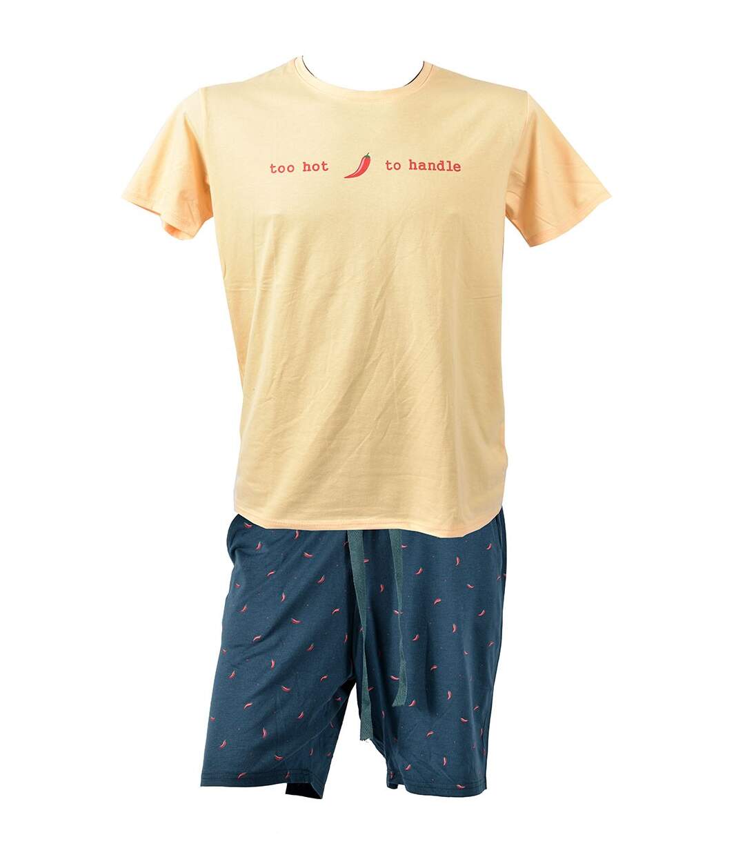 Pyjama Court Homme Premium FMF HOMEWEAR HC04 Jaune