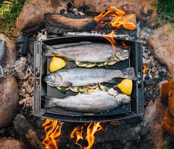 Lodge Gusseisen-Grillplatte Jumbo Sizzlin