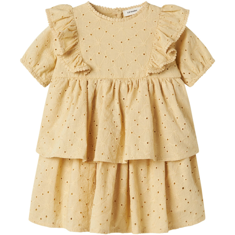 Køb Lil'Atelier Sea Mist Nmffabioli Ss Loose Kjole Lil