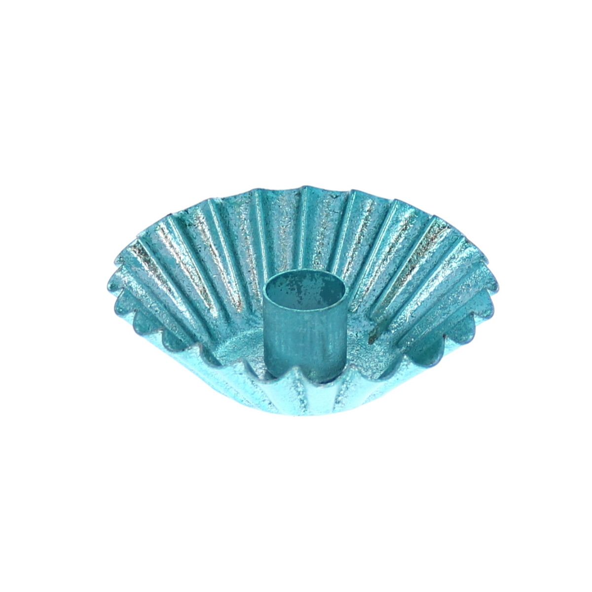 Bougeoir irisé bleu Atelier jasmin