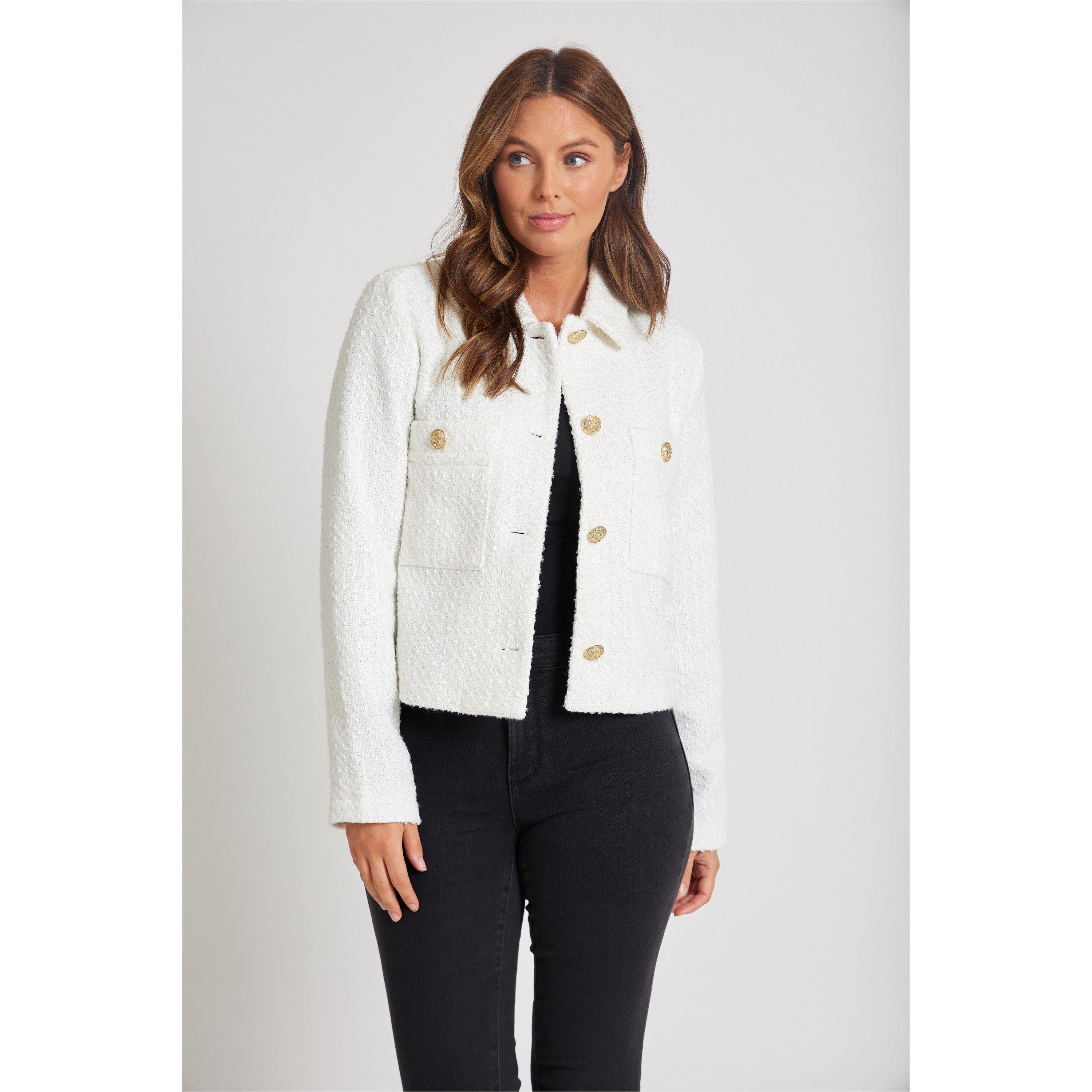 Be You Boucle Boucle Cropped Jacket