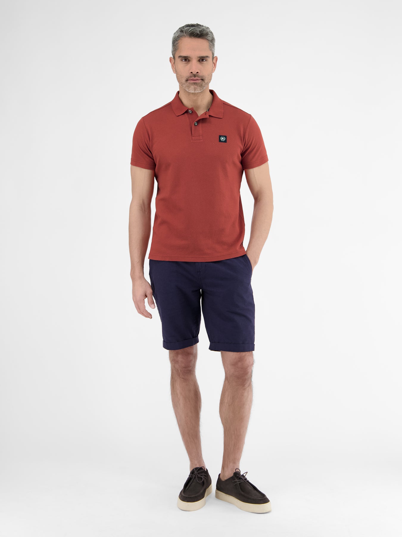 Poloshirt in weicher Waffelpiquéqualität