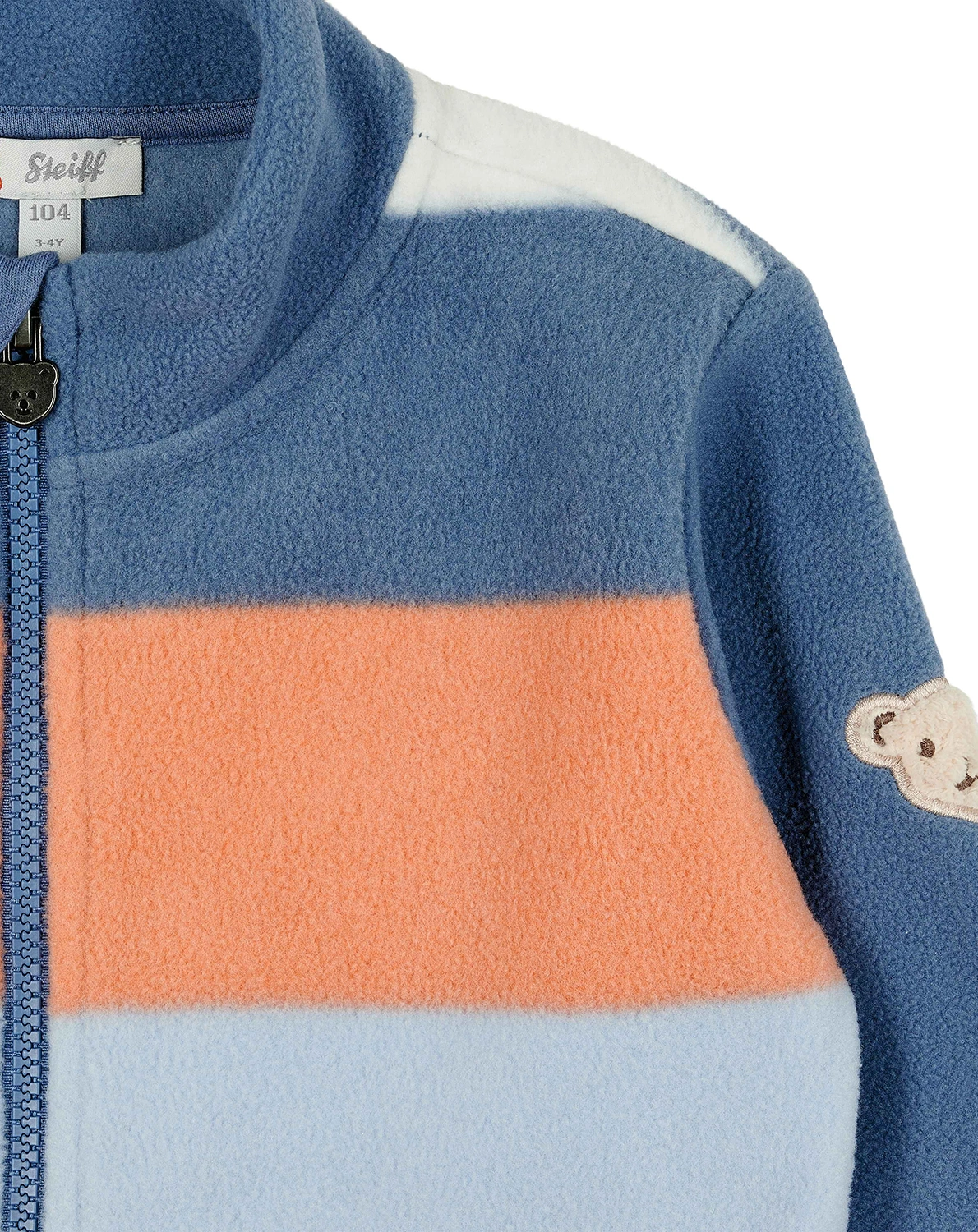 Fleecejacke BLOCKS in bijou blue