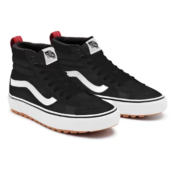 Black Leather Sk8-Hi MTE-1 Personalizzate