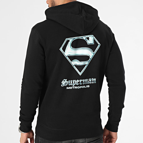 Sweat Capuche Superman Logo Noir