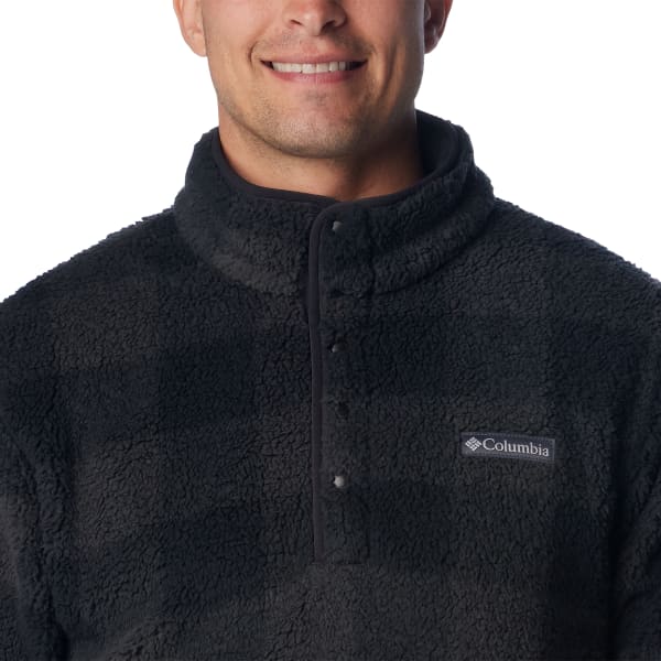 Veste polaire COLUMBIA RUGGED RIDGE II SHERPA HALF SNAP BLACK CHECK
