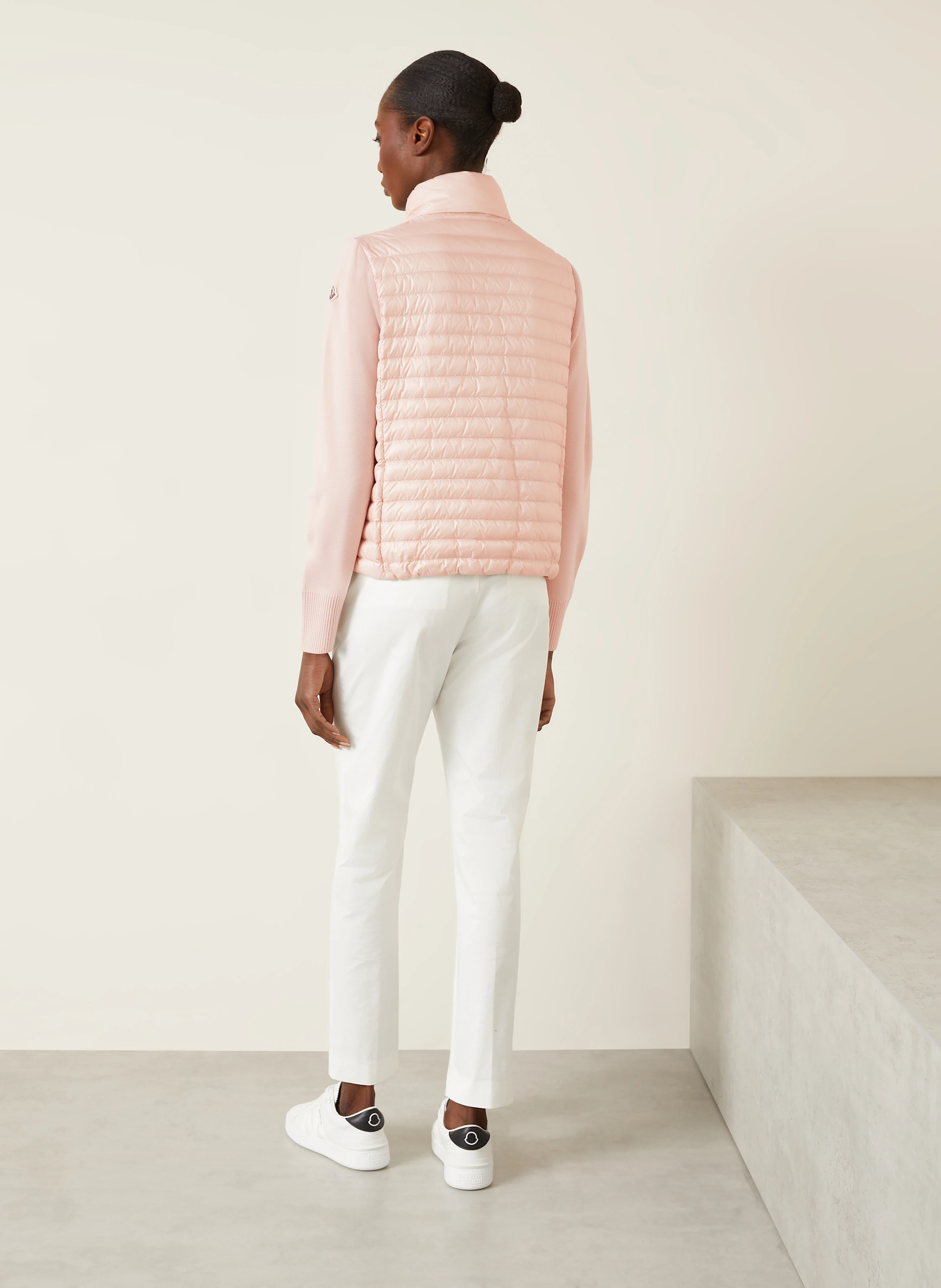 MONCLER Daunenjacke TRICOT im Materialmix