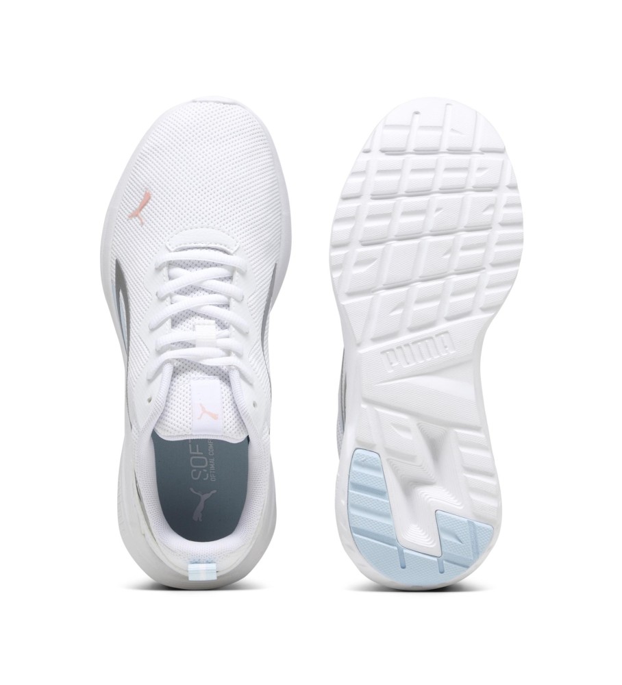 Tênis Puma All-Day Active, branco e cinza.