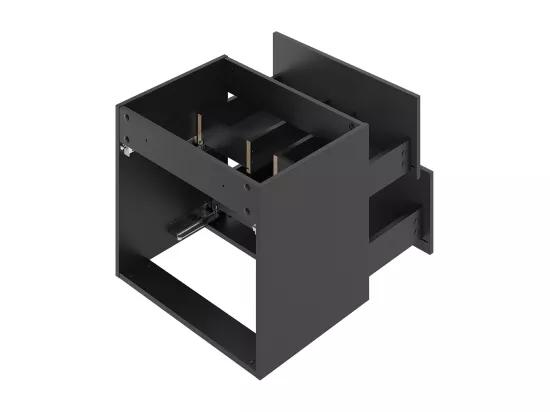 Meuble double vasque encastrée 120cm Lexa Noir
