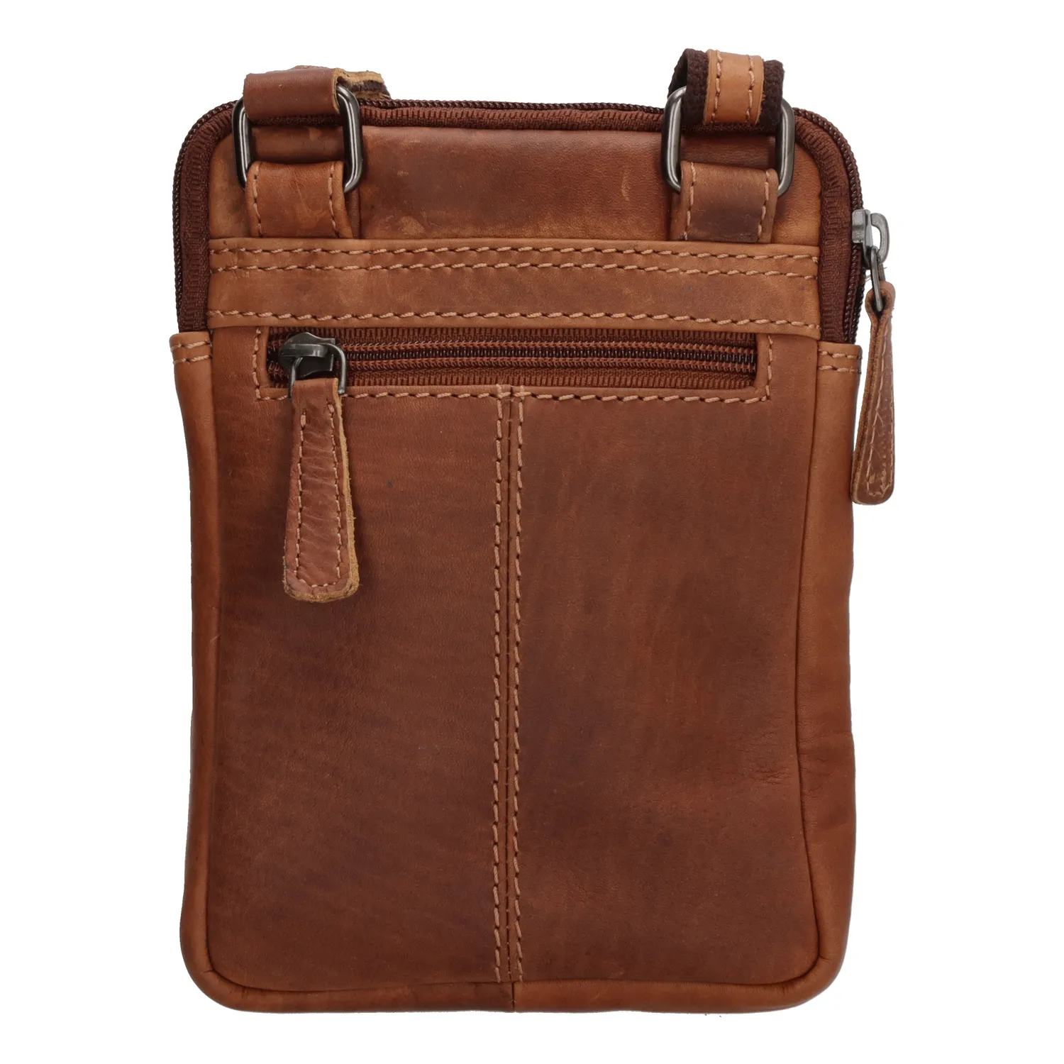 Hide & Stitches Japura Schoudertas Cognac