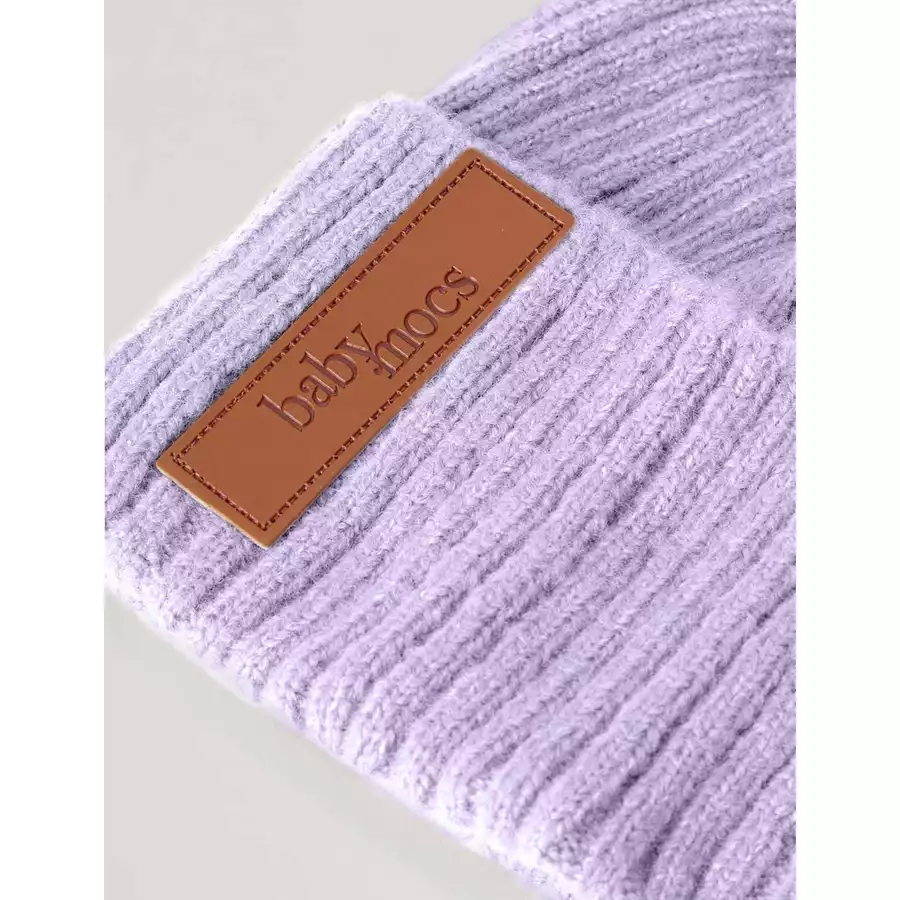 BabyMocs Mütze Vegan lila