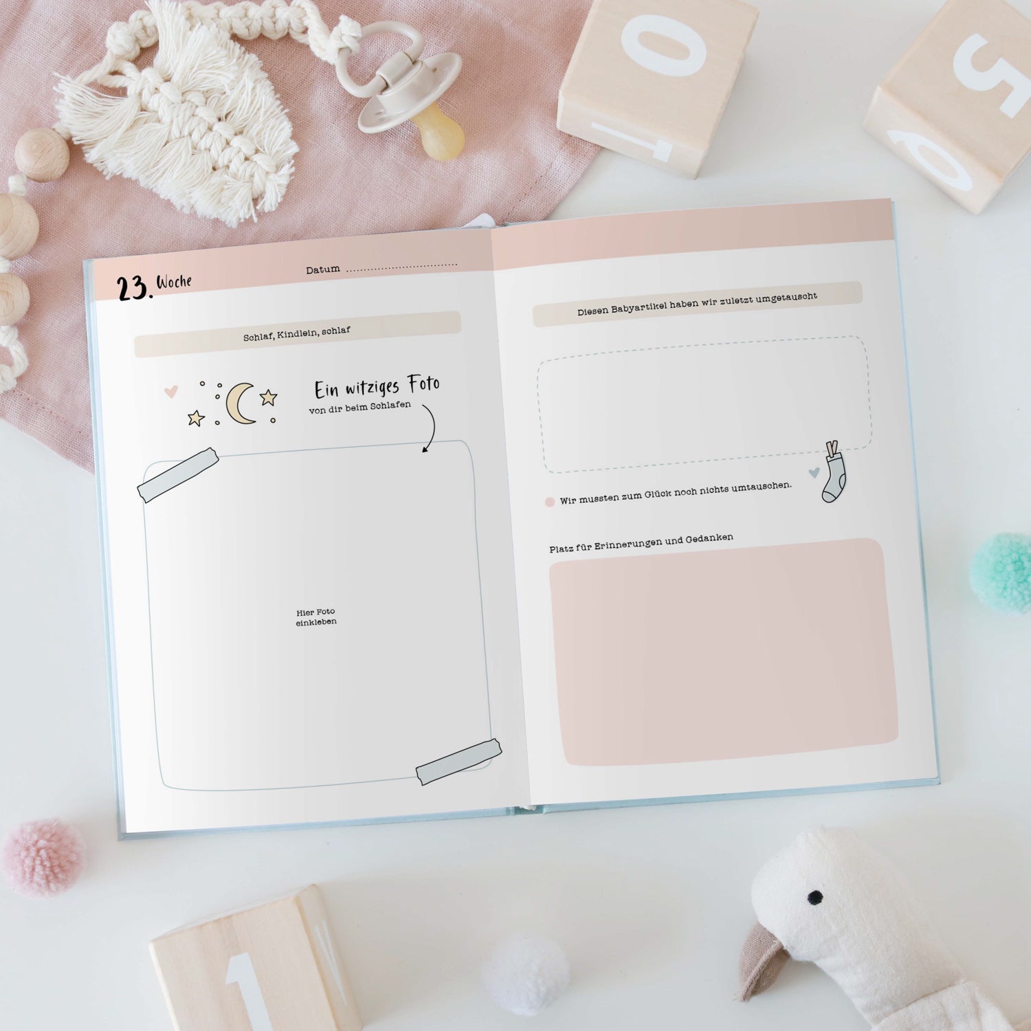 Baby-Tagebuch „Kleine Glasmomente