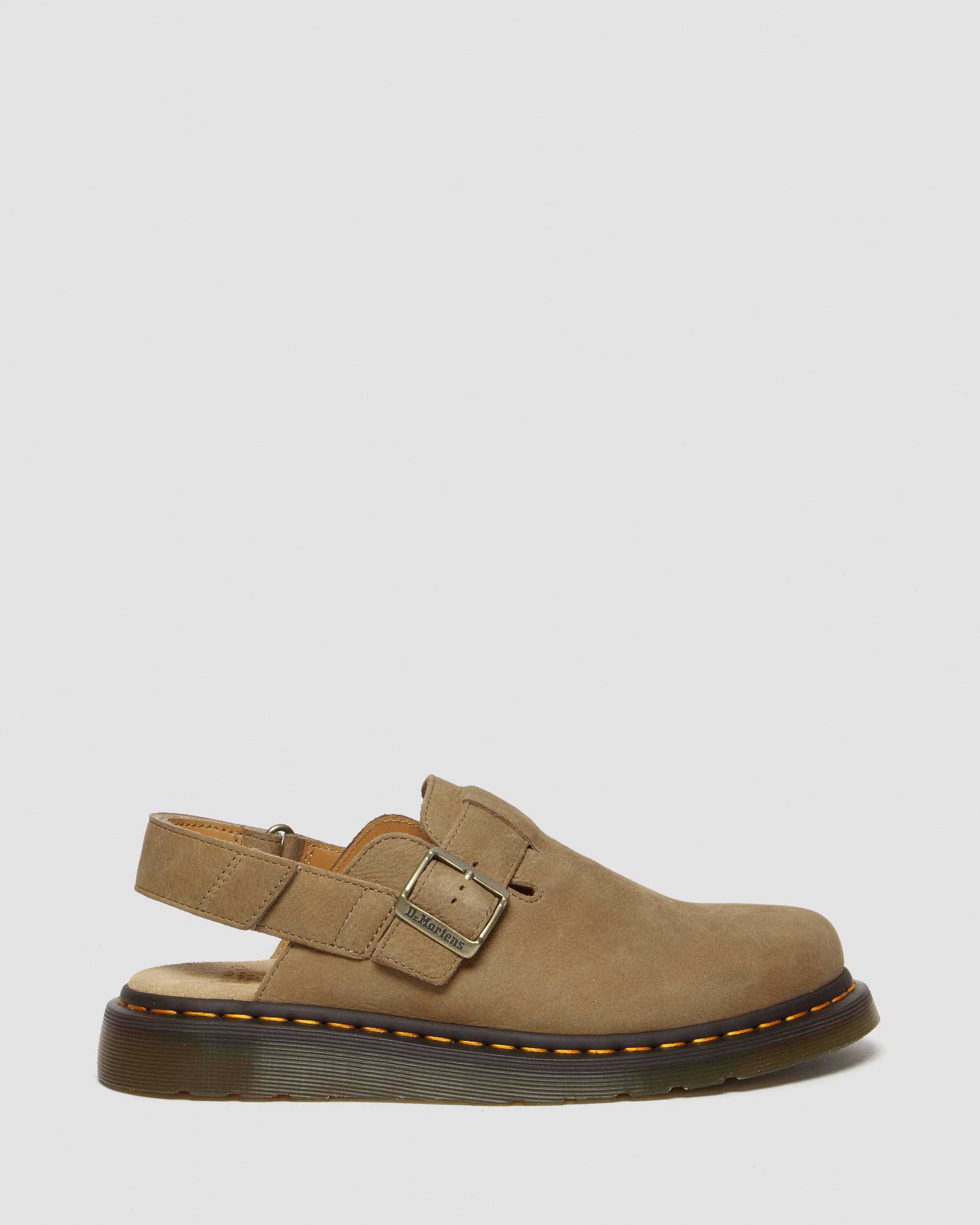 Jorge II Tumbled Nubuck Leather Slingback Mules
