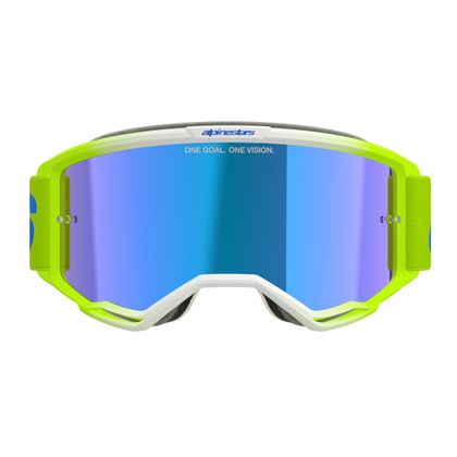 Masque cross Alpinestars VISION 5 BLAZE IRIDIUM 2025 - Bleu / Jaune