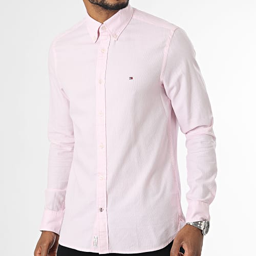 Chemise Manches Longues Natural Soft Dobby 0687 Rose