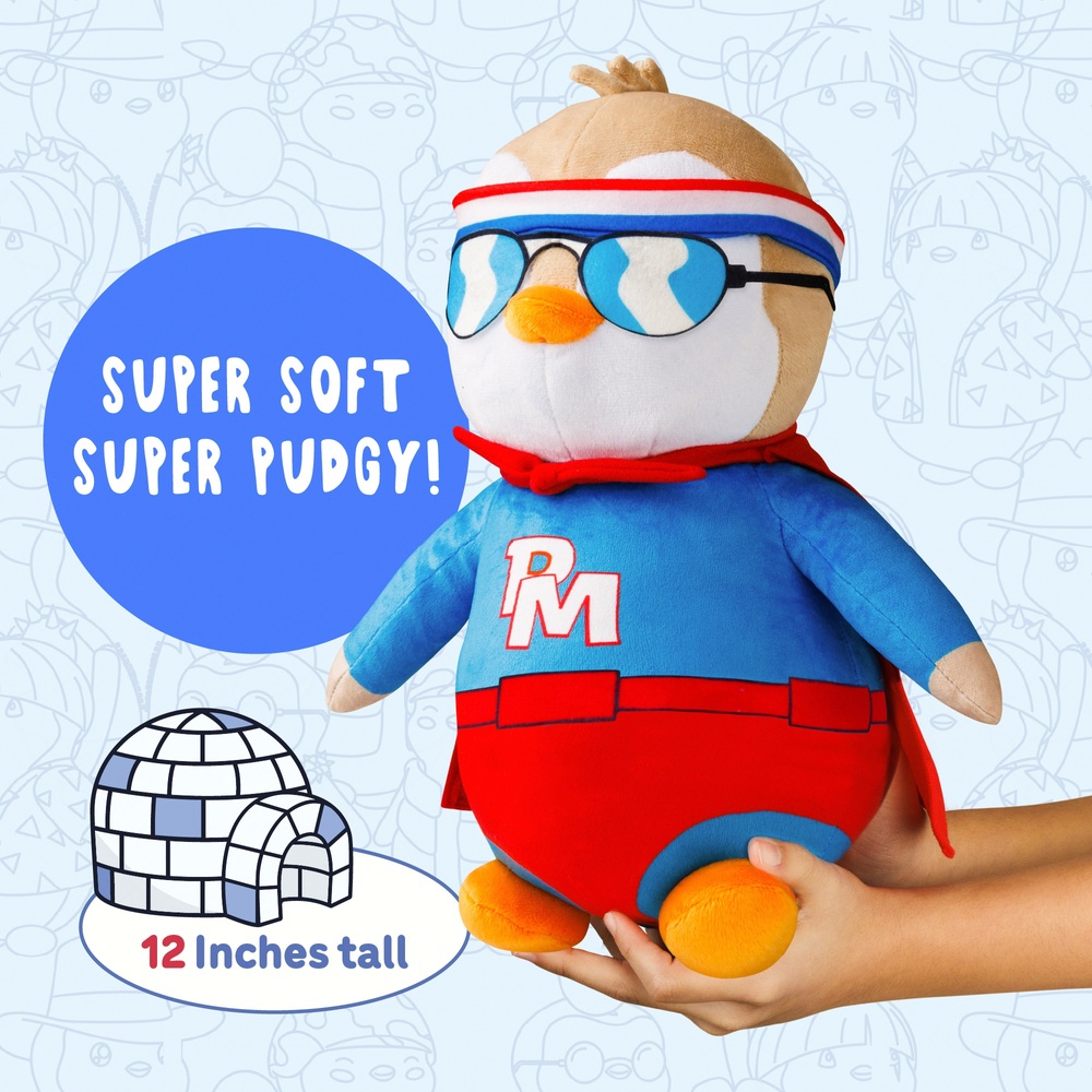 Plüschpinguin mit Pausbäckchen, 30 cm – Heldenoutfit