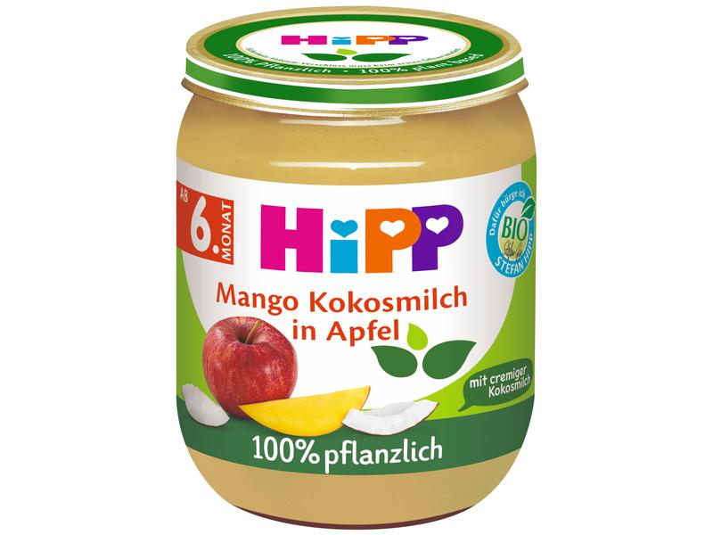 HIPP Mango Kokosmilch in Apfel 160 g Mango, Apfel & Kokosmilch