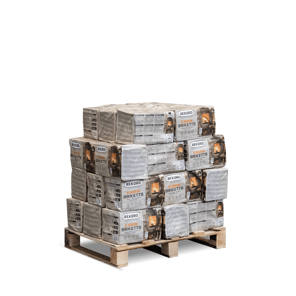 Record bruinkoolbriketten 10kg x 30 pak 300kg pallet