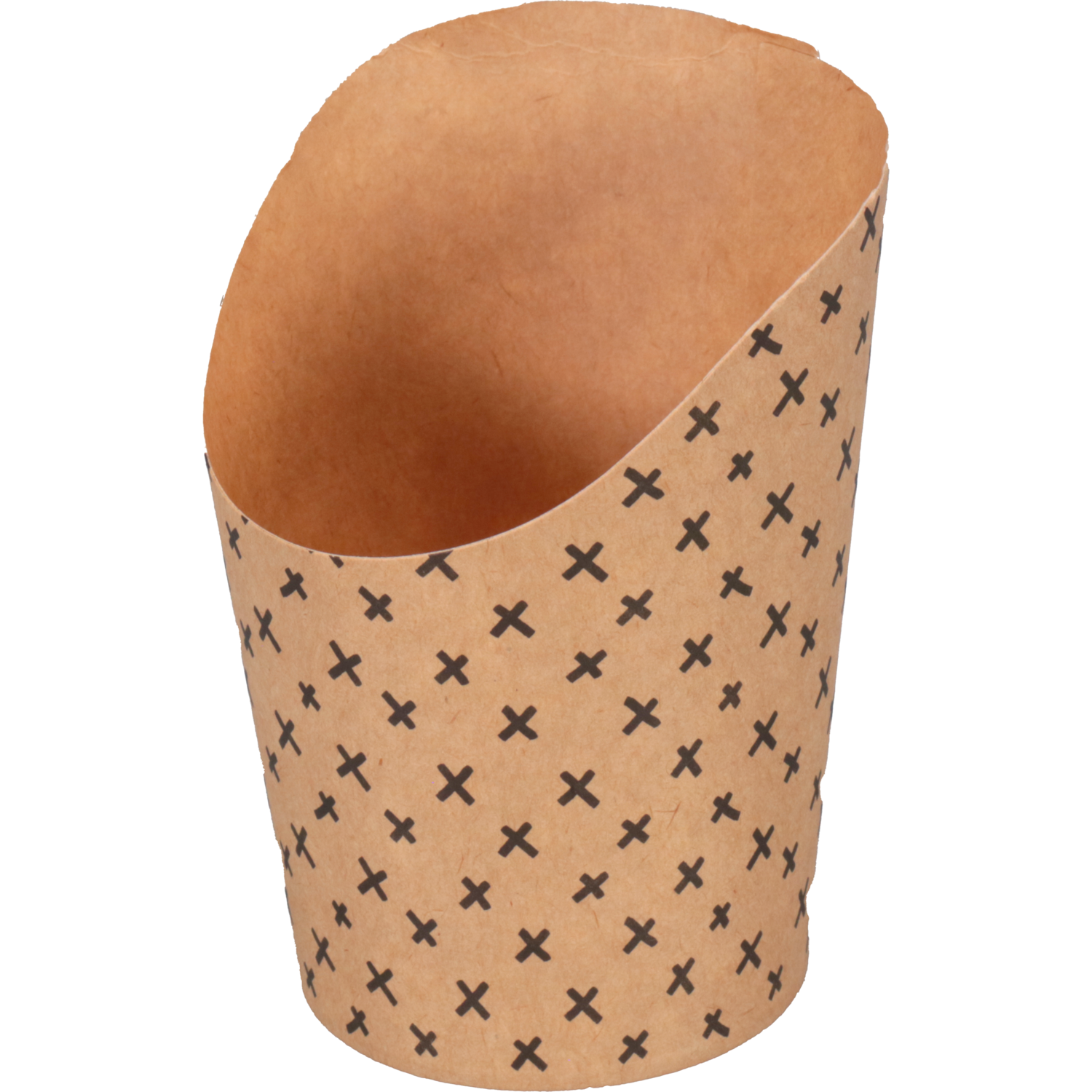 Cup, wrapcup, karton + PE, 200ml, 8oz, 100mm, bruin