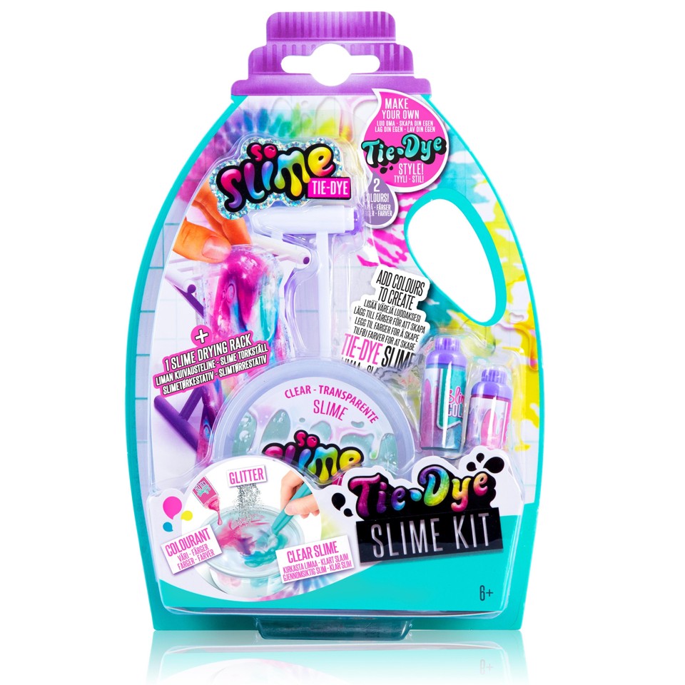 SO SLIME - Tie Dye Slime Kit - Tørrestativ
