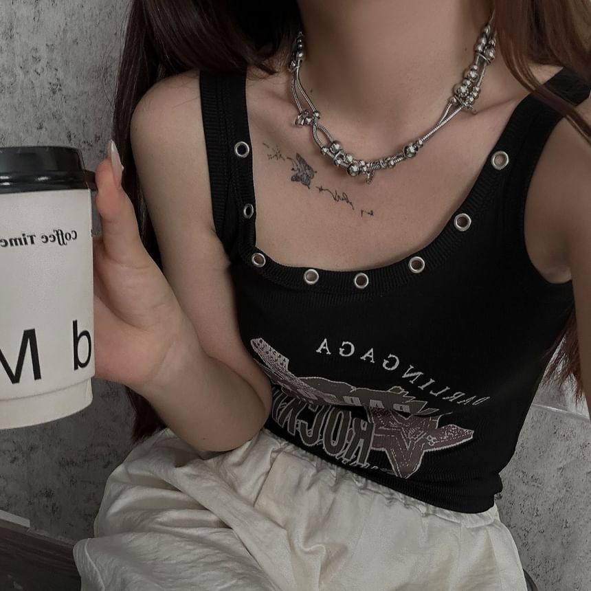 Catharsis - Hartvormige kralenketting met laagjes
