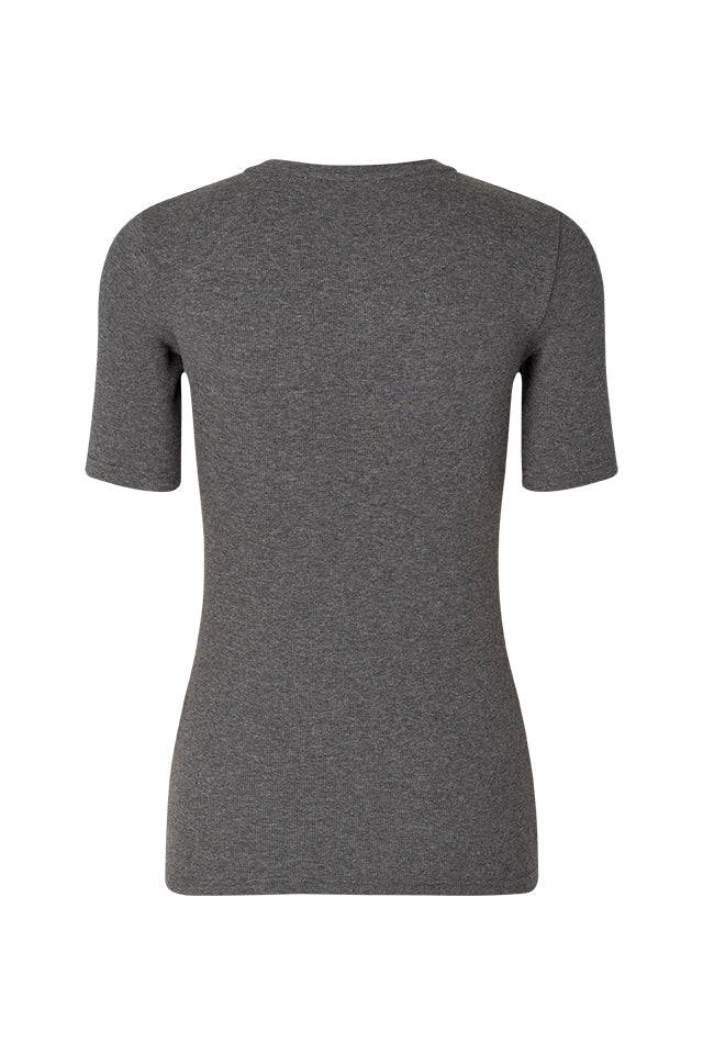 Samsøe Samsøe  Saalexo t-shirt 7542 - Dark Grey Mel.