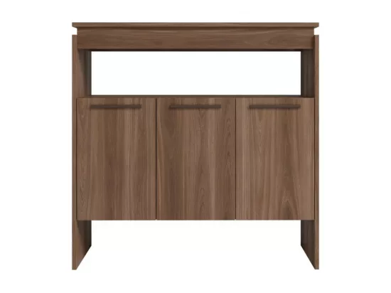 Comptoir BAR 3 Portes 3 Niches Châtaignier FLOAT L 90 H 90 P 29.5 cm