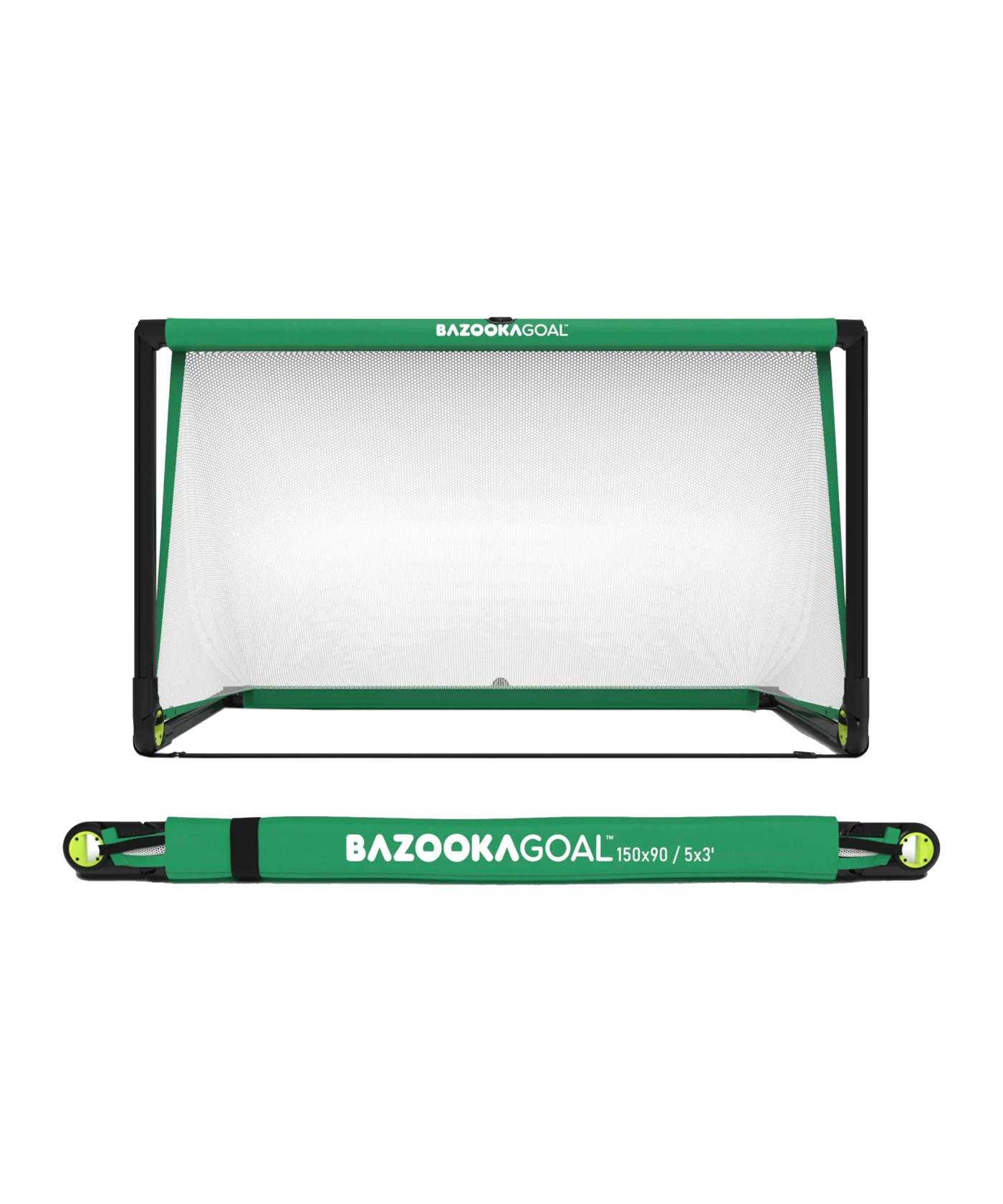 Bazookagoal Teleskoptor | 150x90 Grün Weiss