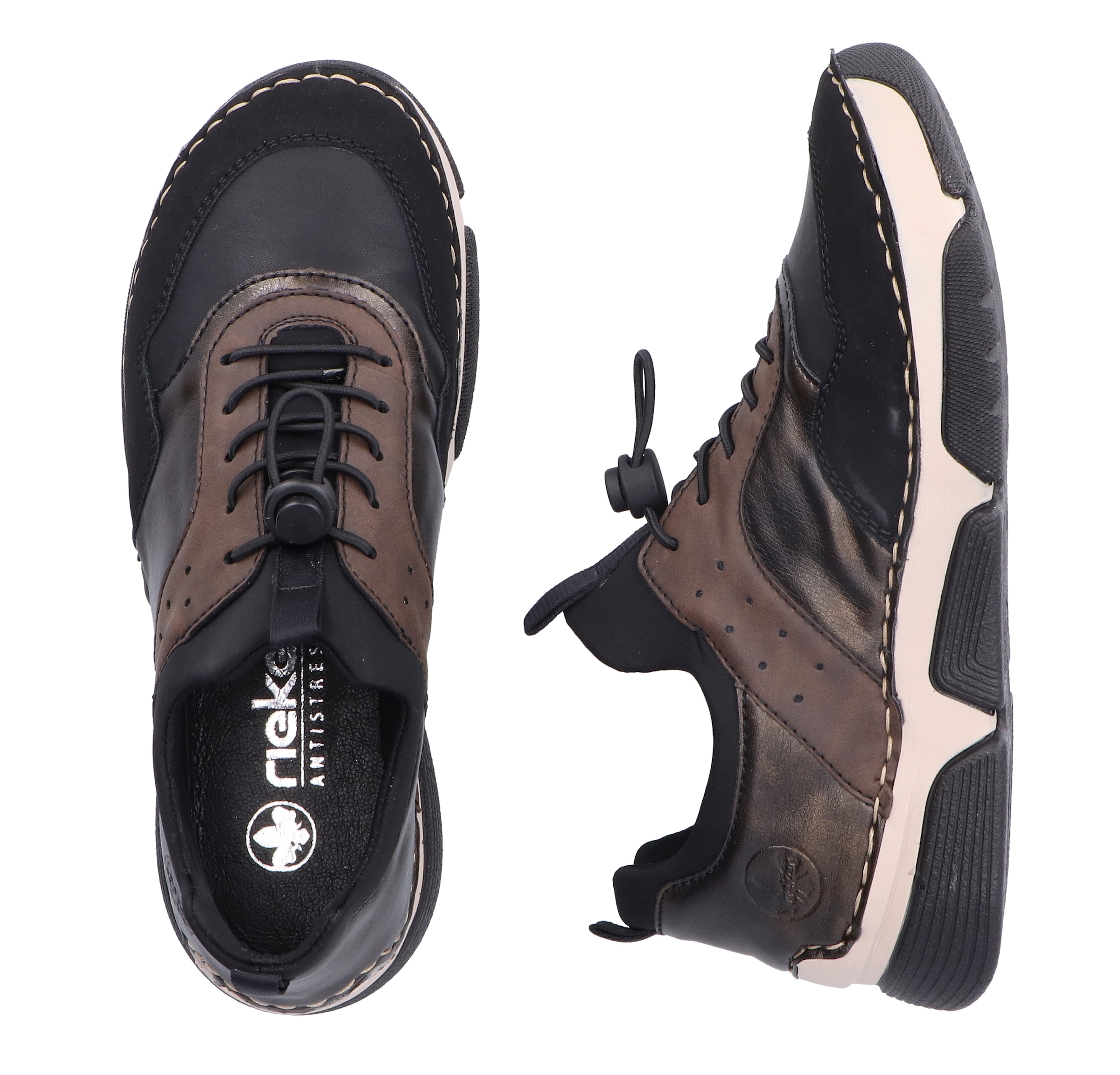 Rieker Slip-On Sneaker  , Schlupfschuh, Freizeitschuh, Halbschuh mit Schnellverschluus