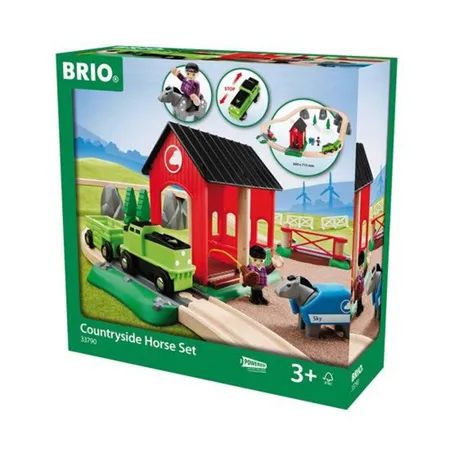 BRIO Pferde Bahn Spiel Set, 28-teilig