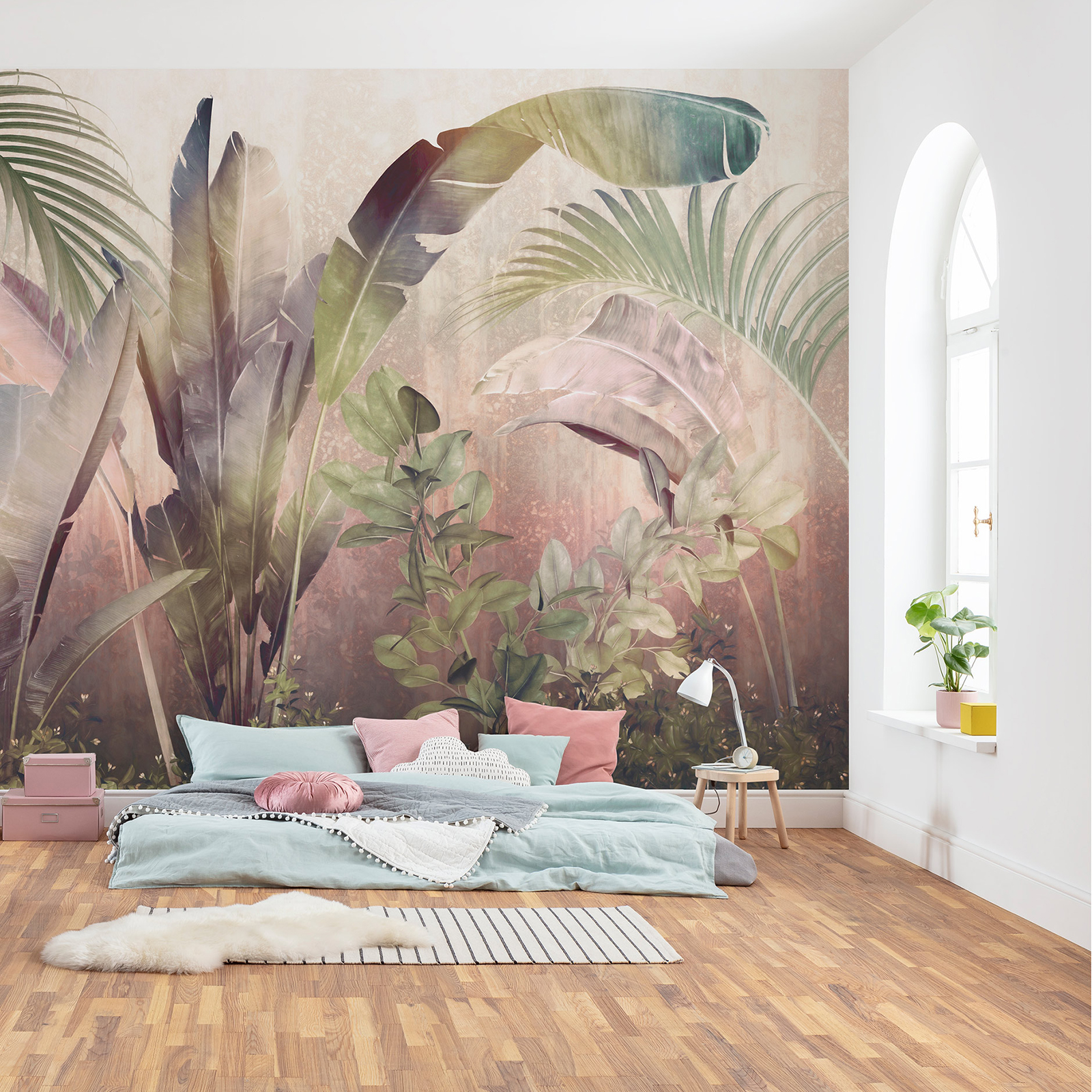 Vlies-Fototapete RAINFOREST MIST - bunt - 350x250 cm
