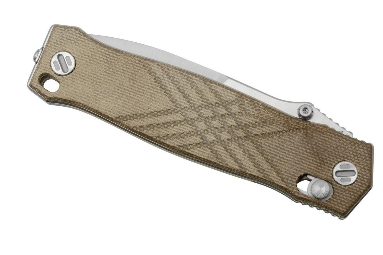 Real Steel Muninn 7751GM Green Micarta, Satin VG-10, zakmes