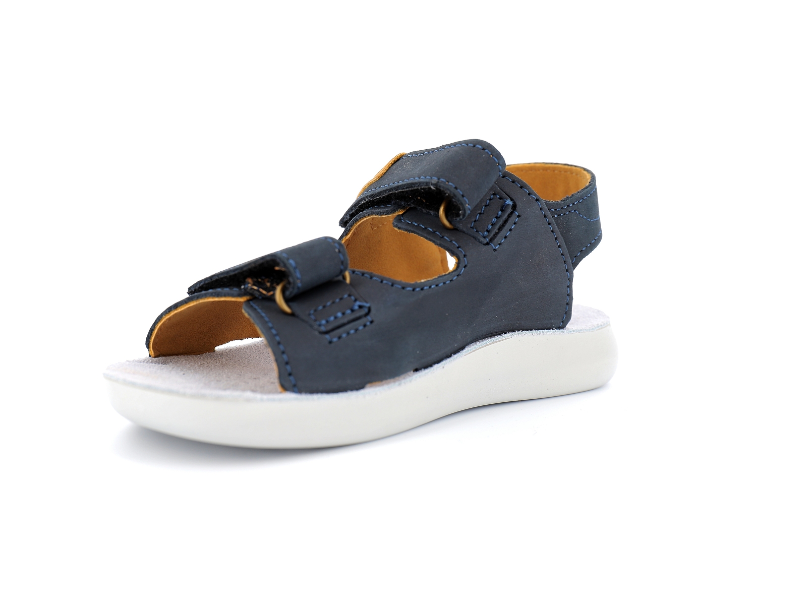 Geox-SANDAL LIGHTFLOPPY J45GQC Cuir Marine