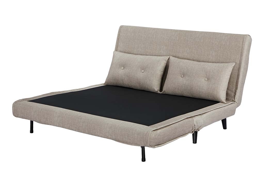 Schlafsessel SMART MULTIFUNCTION 140cm champagner Vogue Velours Samt Bettfunktion