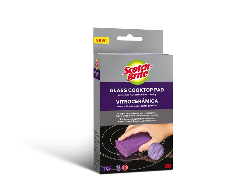 Scotch-Brite Schwamm Scotch-Brite Glaskeramik 1 Stück Schwamm für Glaskeramik-Kochfelder