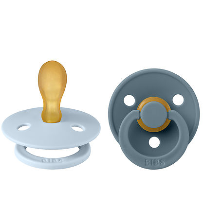 BIBS Colour Schnuller - 2er-Pack - Gr. 2 - Symmetrisch - Baby Bl