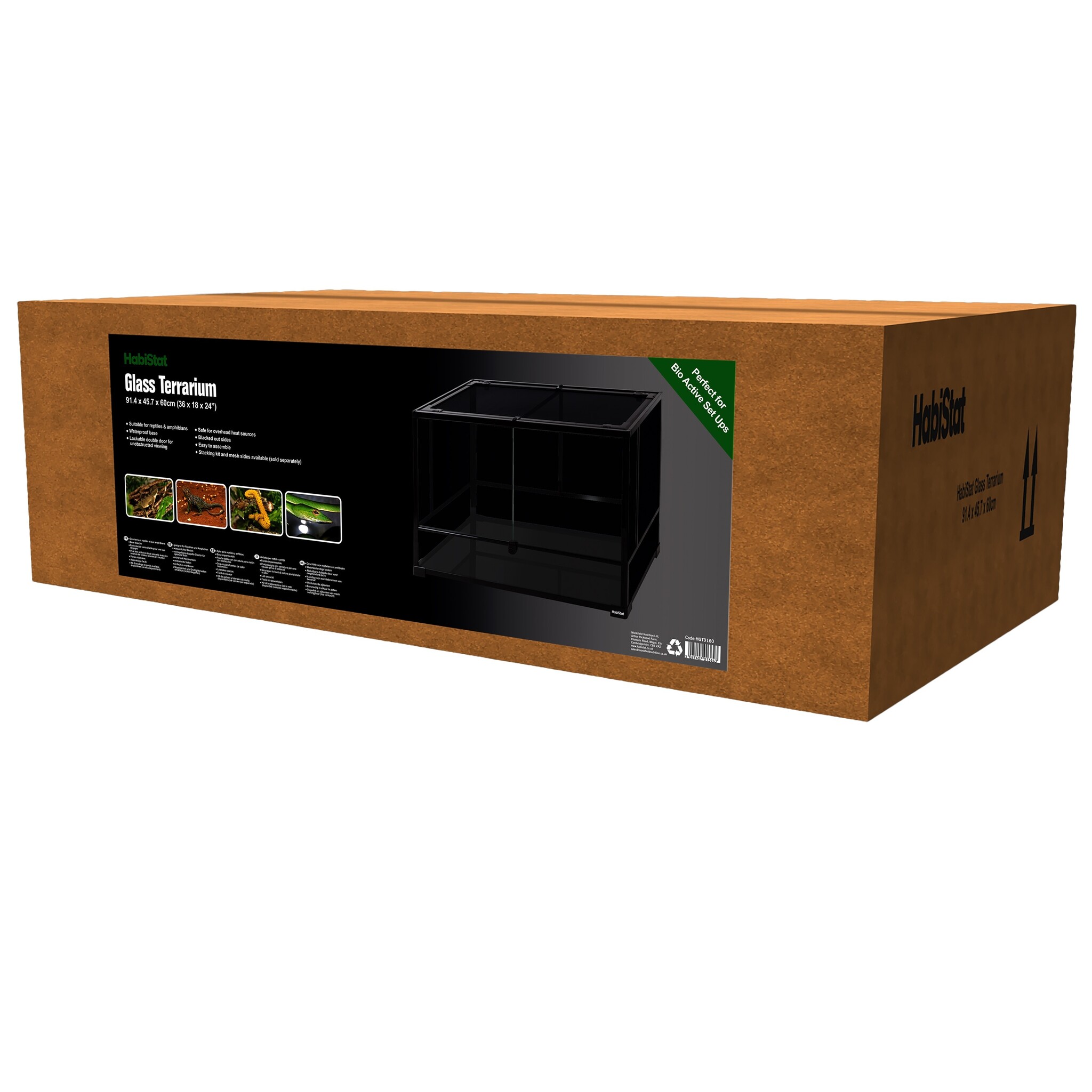 Habistat Glazen Terrarium 91x45x60cm Flat-Packed